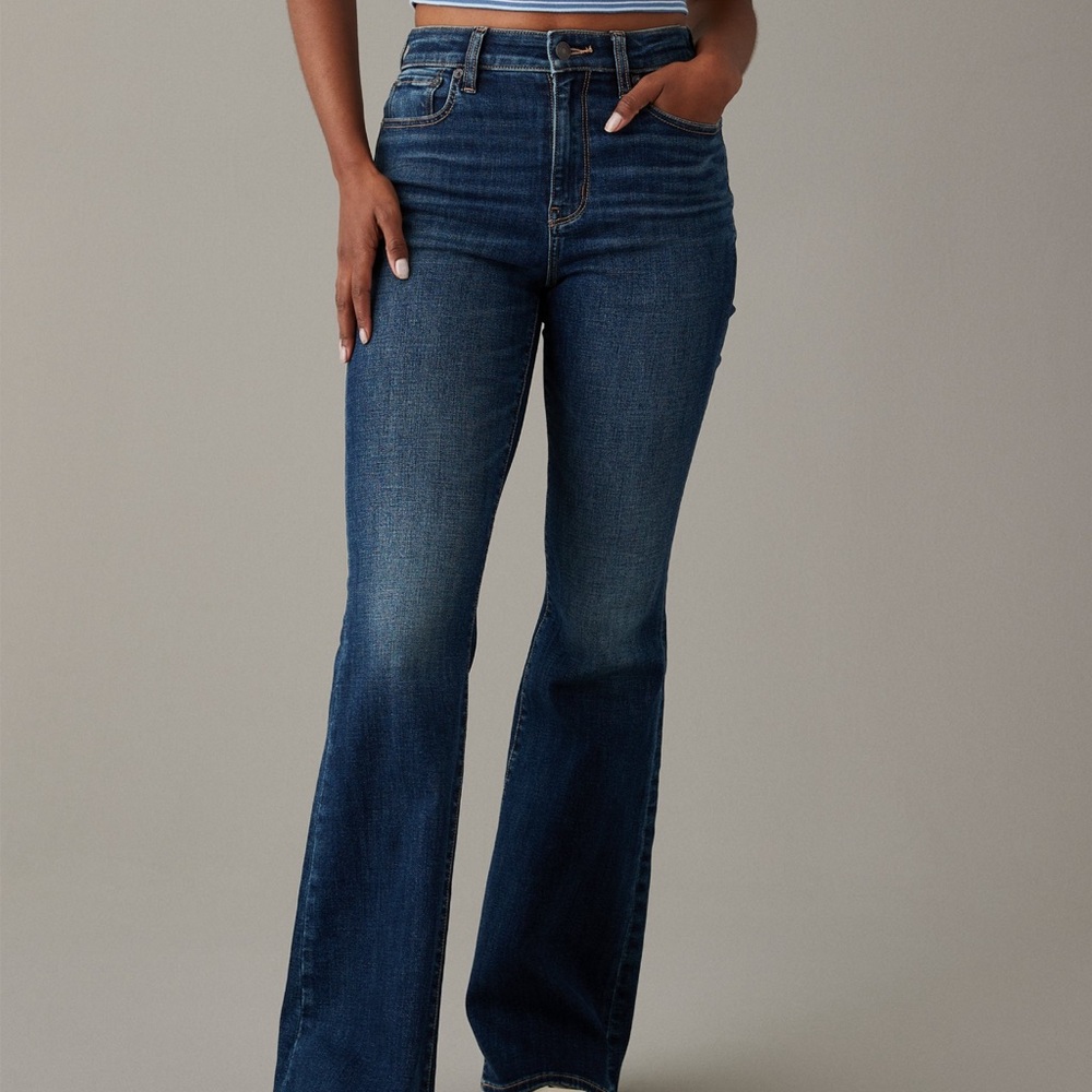American Eagle High Rise Flare Jean